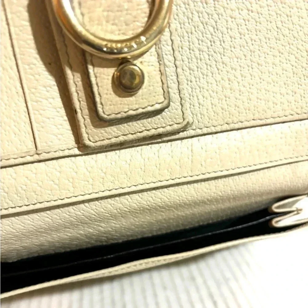 Gucci GG brown white Canvas leather wallet - Picture 10 of 11